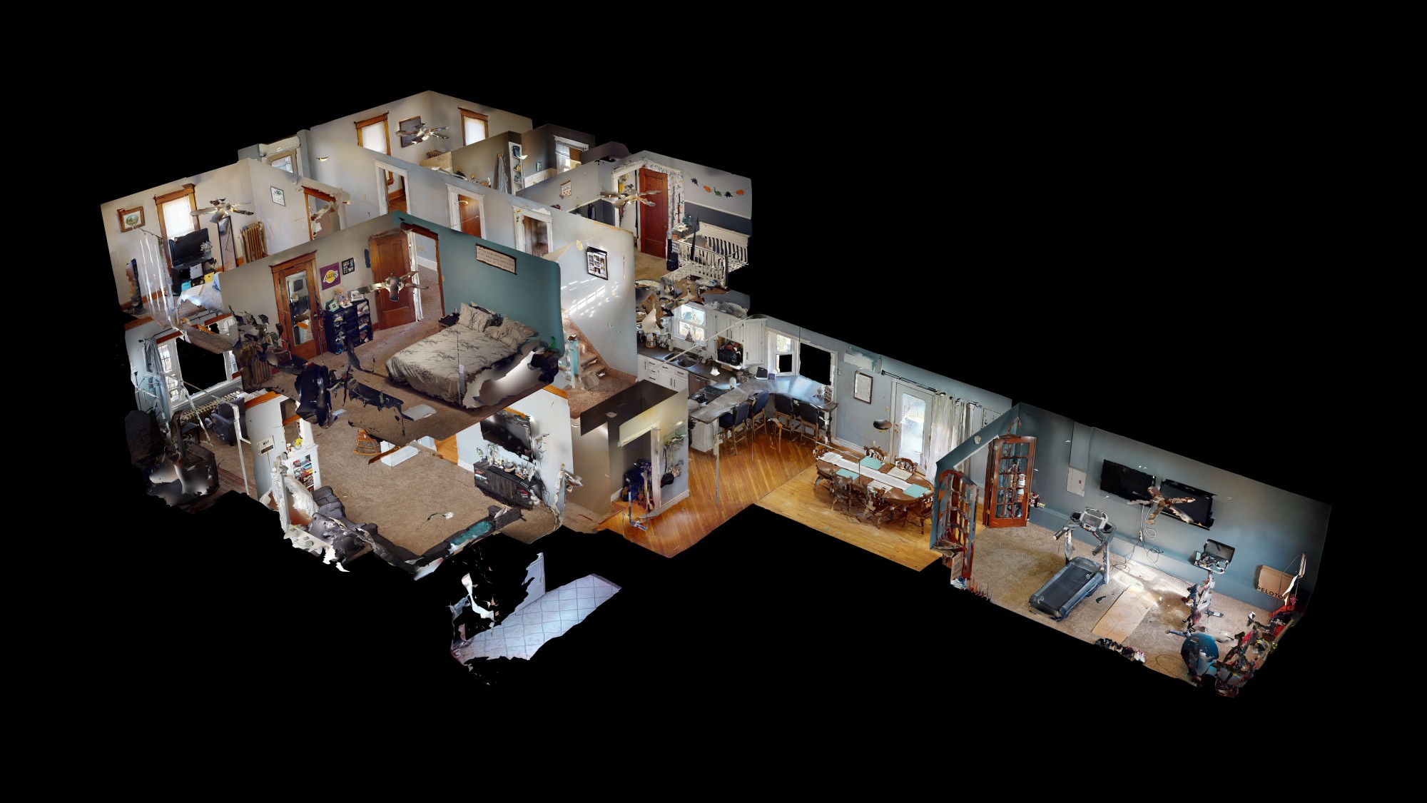 3D Interior View of House