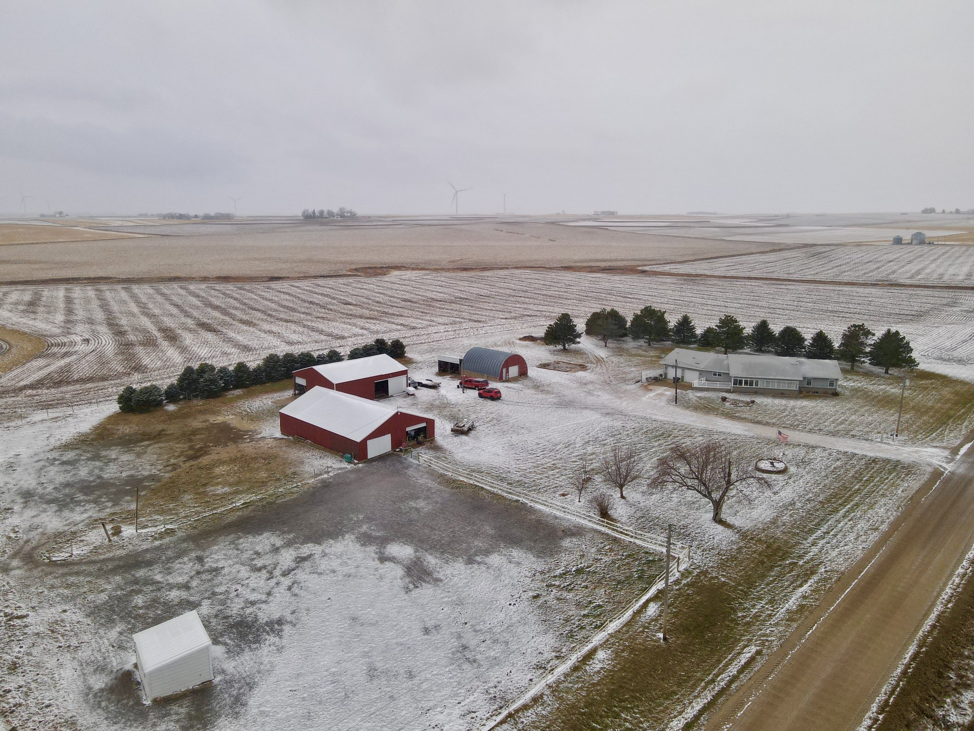 Aerial View of Acreage
3.75 Acres
Ranch Home / Outbuildings